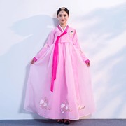 韩服韩国刺绣花婚庆礼服朝鲜民族上衣长裙套装郎舞蹈服装