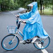 雨衣电动车雨披防款暴雨骑行加厚电瓶帽檐加大成人全身单人雨面罩