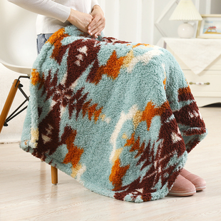 北欧ins法兰绒珊瑚绒小毛毯被子，冬天保暖午睡膝盖，毯午休沙发毯子