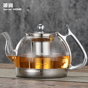 玻润电磁炉烧水壶耐热玻璃电陶炉煮茶壶，家用茶具过滤泡茶加热壶