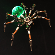 3d立体金属手工拼装模型玩具diy机械精密昆虫，蜻蜓蜘蛛螳螂高难度