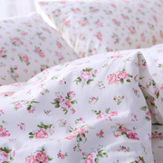 床单单件纯棉斜纹，1.2m1.5m1.8m2.0米白底小碎花，单人宿舍床床单