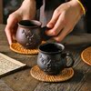紫砂壶茶杯个人专用原矿紫砂茶杯品茗功夫陶瓷家用主人杯茶具茶杯