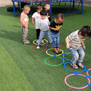 幼儿园儿童跳房子跳格子，跳圈圈环体能敏捷圈感统训练器材玩具运动