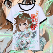 某科学的超电磁炮T恤御坂美琴炮姐动漫短袖T恤周边服装二次元衣服