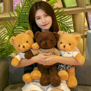泰迪熊抱抱熊熊猫小熊公仔，布娃娃毛绒玩具小号，送女友生日礼物女生