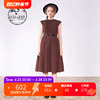 d-harry迪哈利砖红色连衣裙，女秋秋时尚，简单性感裙子dh211j92536d