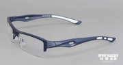 超轻tr90运动型眼镜框，半框近视镜架超软硅胶，防滑脚套防护眼镜