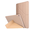 适用iPad234散热蜂窝变形多折支架硅胶平板套mini4翻盖休眠保护套