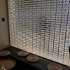 水晶玻璃砖方形挂片透明彩色气泡隔断墙热熔砖磨砂水晶砖水晶屏风
