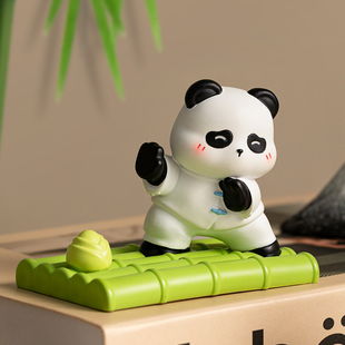 创意可爱熊猫手机支架小摆件，办公室桌面实用装饰品送闺蜜生日礼物