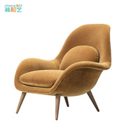 简和艺北欧创意时尚懒人沙发椅玻璃钢艺术躺椅简约轻奢炫酷椅