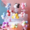ins风网红告白气球蛋糕装饰彩色白色粉色泡沫铁丝气球串生日插件