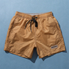 卡其色沙滩裤男士夏季有质感薄款三分裤海边度假玩水冲浪泳裤