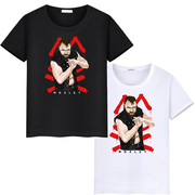 AEW乔恩莫克斯利Jon Moxley摔角WWE短袖宽松圆领摔跤T恤纯棉上衣