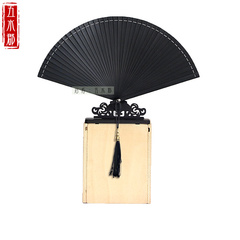 日式和风全竹扇折叠随身镂空雕刻扇子古风女士日用折扇工艺扇