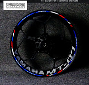 雅马哈摩托mt-03070910改装轮毂轮圈钢圈个性，防水反光贴纸贴花