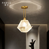 帕莎全铜吊灯具现代简约玄关入户门厅灯轻奢过道走廊衣帽房间吊灯