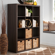 书柜书架简约现代多功能置物柜 经济型收纳储物柜自由组合格子柜