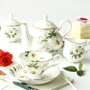 欧式茶具咖啡杯碟套装骨瓷，咖啡具英式下午茶，茶具陶瓷红茶杯