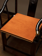纯色座垫秋冬绒布红木椅坐垫圈椅防滑茶椅海绵乳胶垫办公室屁垫子