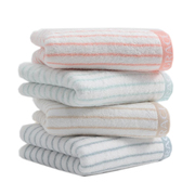 3条洁丽雅毛巾纯棉小方巾擦手巾全棉儿童洗脸面巾家用四方正方形