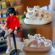 女童凉鞋2023夏季镂空网面男童，包头沙滩鞋韩版中大童运动休闲鞋