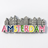 荷兰首都阿姆斯特丹创意字母，旅游纪念装饰工艺品，磁铁冰箱贴礼物