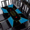 德州扑克桌垫防水防油免清洗耐脏棋牌室塑料桌布，易打理(易打理)百家乐桌布