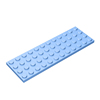 砖友MOC 3029 小颗粒益智拼插积木散件兼容乐高零配件 4x12基础板