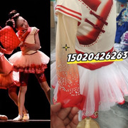 灯火儿童演出服第十二届小荷风采，女童蓬蓬纱裙，中国风红灯笼舞蹈服