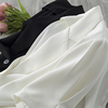 白色短袖西装外套女2023夏韩版气质高级感泡泡袖配吊带裙短款西服