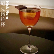 酒吧nicknora尼克诺拉酒杯，日式高脚鸡尾酒杯水晶玻璃，刻花鸡尾酒杯