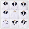 中古日本学院正统jk夏服，外套日制学生白色水手服，海军领长短袖103