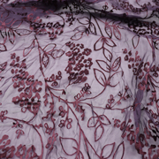 花枝花朵真丝烂花绡旗袍，连衣裙桑蚕丝，服装布料面料