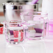 tomiz富泽商店烘焙器具300亳升量杯600亳升量杯，刻度杯毫升家用