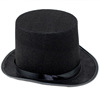 装扮魔术师帽子魔术帽礼帽高礼帽定型成人版儿童无纺布黑色爵士帽