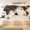创意个性北欧风世界地图，墙贴3d立体亚克力卧室客厅沙发背景墙贴画