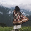 青海西藏茶卡盐湖沙漠旅游拍照披肩女民族风围巾，两用空调御寒披风
