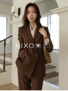 RIXO EXIT法式西装套装女气质休闲时尚高级感修身正装两件套