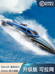 2023遥控船高速快艇大型充电动可下水儿童男孩水上轮船模型玩具拖