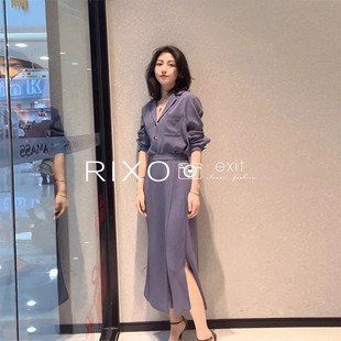 RIXO EXIT法式温柔浪漫木槿紫名媛风轻熟冷淡系高级感优雅女套装