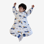 婴儿睡袋秋冬宝宝加厚防踢被新生儿，夹棉连体衣幼儿长袖多功能分腿