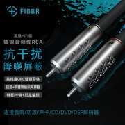 菲伯尔/FIBBR 高纯度镀银 数字同轴音频线 莲花RCA公对公 CD声卡功放低音炮连接线 hifi音质