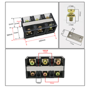 tc3003大电流接线端子，排3位配电箱电源接线柱，300a阻燃接线板铜排p