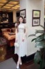 越南小众夏白色水溶蕾丝玫瑰花朵短袖收腰显瘦修身唯美长裙