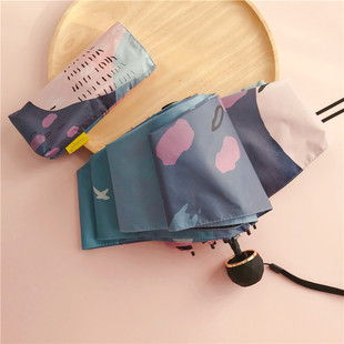 超轻小口袋迷你遮太阳伞创意，小清新韩版折叠晒可爱雨伞女ins