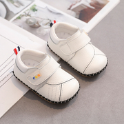 秋季男女3-6-12月防滑婴幼儿，鞋子一岁牛皮，软底透气宝宝冬季学步鞋
