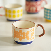 肆月 北欧ins陶瓷杯子设计小众水杯马克杯家用牛奶咖啡杯茶杯女生