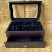木纹手表盒子精致手镯戒指，项链首饰收纳盒，5-10-20腕表展示